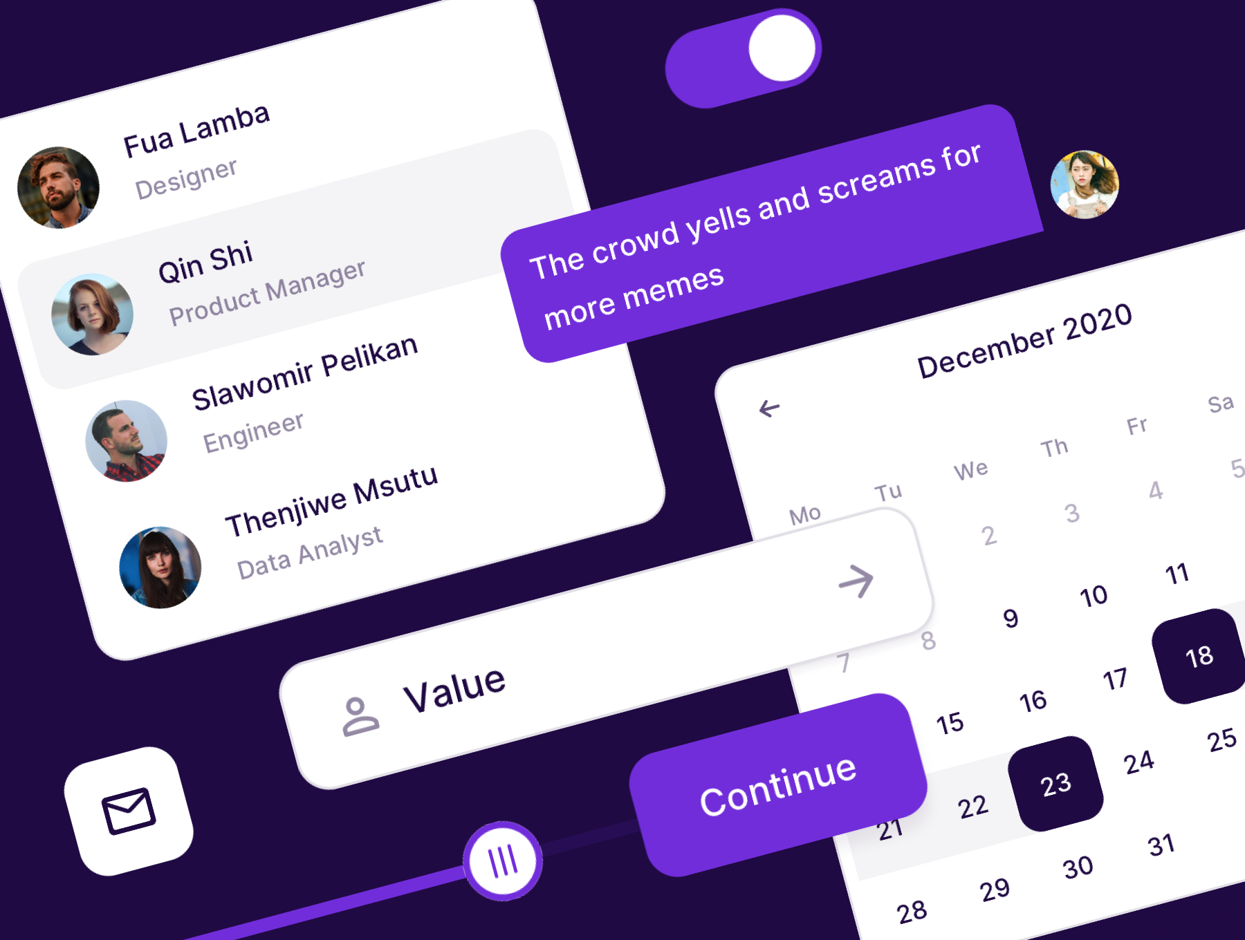 Galaxy Design System for Sketch | Component examples